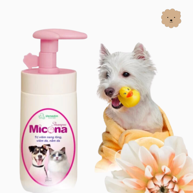 Sữa tắm trị viêm da cho chó Micona 200ml