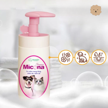 Sữa tắm trị viêm da cho chó Micona 200ml